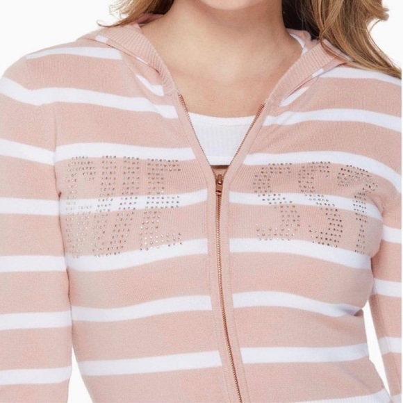 GUESS Madelaine Logo Zip Sweater - Picture 2 of 5